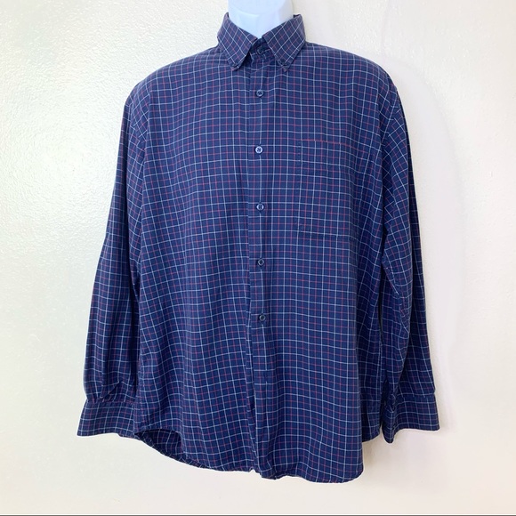 T Harris London Men’s Shirt Plaid buttons Sz L - Picture 8 of 8